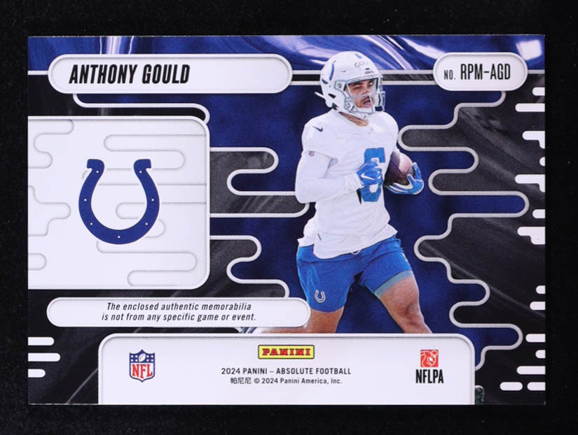 Anthony Gould 2024 Absolute Rookie Premiere Materials #34 RC at PristineAuction.com Anthony Gould 2024 Absolute Rookie Premiere Materials #34 RC at PristineAuction.com