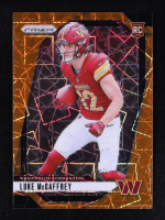 Luke McCaffrey 2024 Panini Prizm Prizms Lazer #367 RC at PristineAuction.com