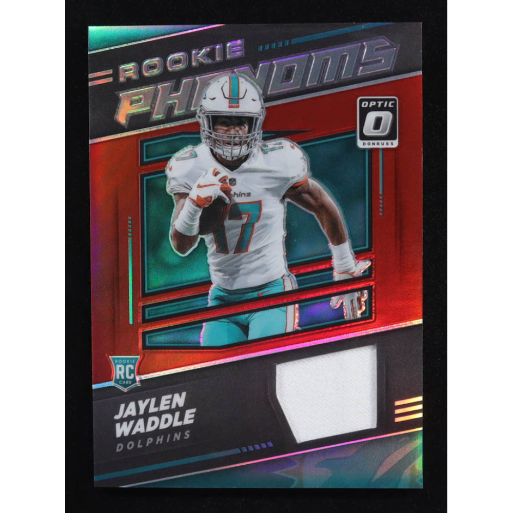 Jaylen Waddle 2021 Donruss Optic Rookie Phenoms Jerseys #8 RC at PristineAuction.com