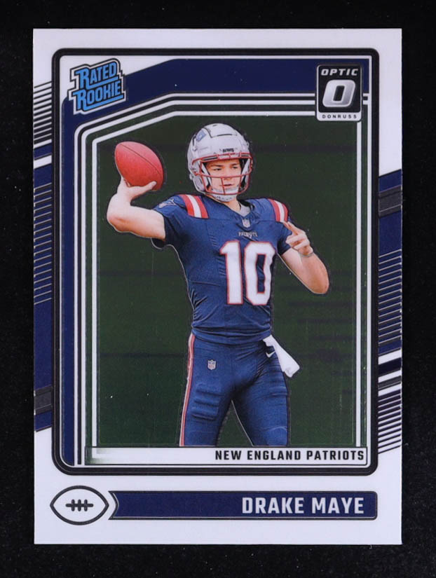 Drake Maye 2024 Donruss Optic Holo #229 RR RC at PristineAuction.com Drake Maye 2024 Donruss Optic Holo #229 RR RC at PristineAuction.com