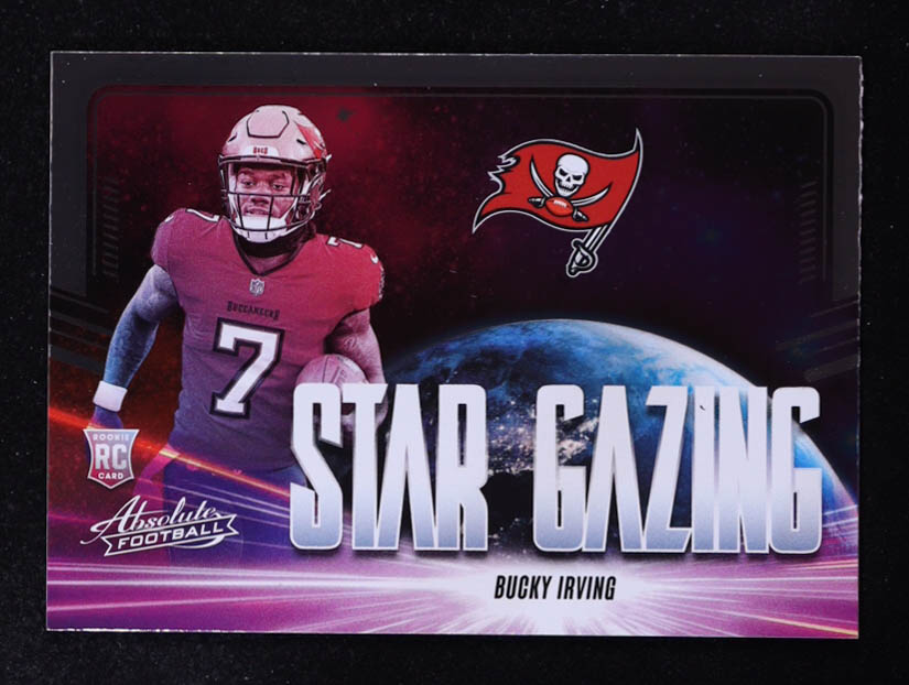 Bucky Irving 2024 Absolute Star Gazing #11 RC at PristineAuction.com Bucky Irving 2024 Absolute Star Gazing #11 RC at PristineAuction.com