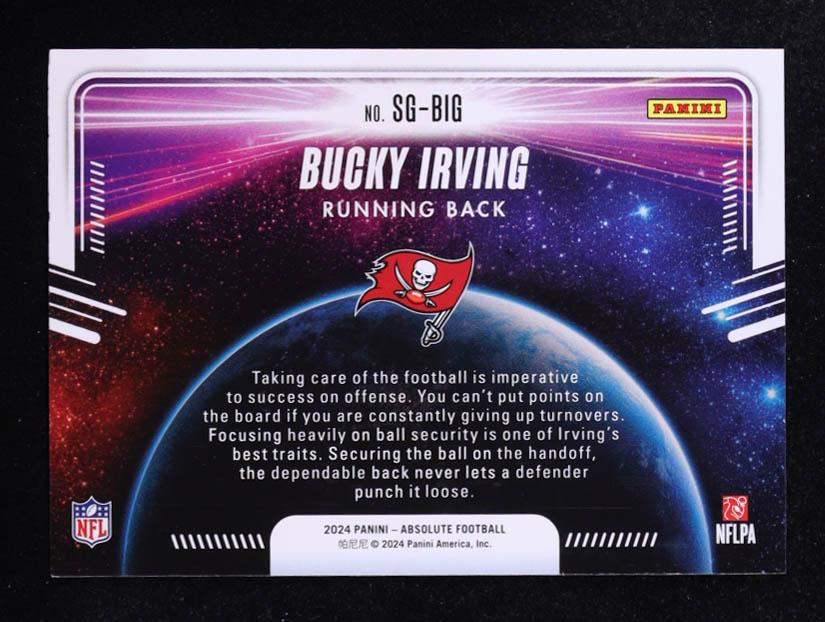 Bucky Irving 2024 Absolute Star Gazing #11 RC at PristineAuction.com Bucky Irving 2024 Absolute Star Gazing #11 RC at PristineAuction.com