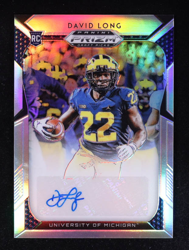 David Long 2019 Panini Prizm Draft Picks Autograph Prizms #292 RC at PristineAuction.com David Long 2019 Panini Prizm Draft Picks Autograph Prizms #292 RC at PristineAuction.com