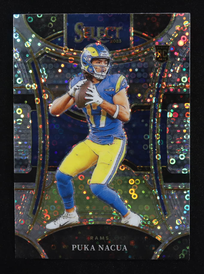 Puka Nacua 2023 Select Prizm Disco #455 RC at PristineAuction.com Puka Nacua 2023 Select Prizm Disco #455 RC at PristineAuction.com