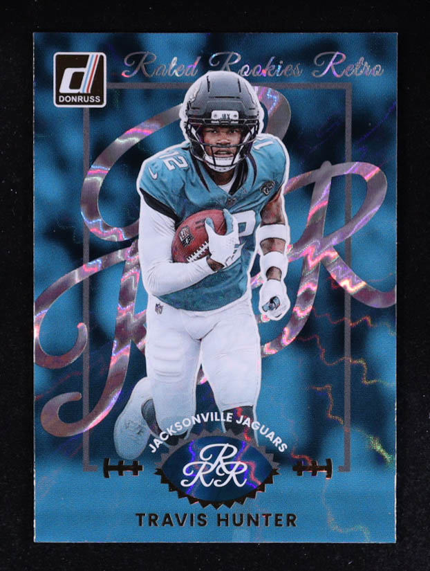 Travis Hunter 2025 Donruss Rated Rookies Retro #4 RC at PristineAuction.com Travis Hunter 2025 Donruss Rated Rookies Retro #4 RC at PristineAuction.com