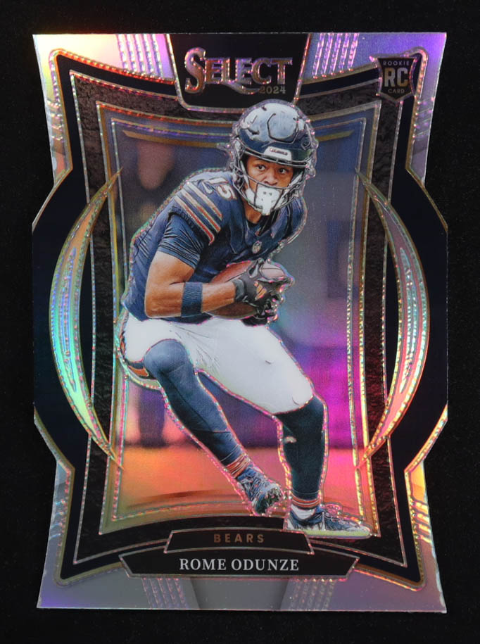 Rome Odunze 2024 Select Prizm Silver Die Cut #3 RC at PristineAuction.com Rome Odunze 2024 Select Prizm Silver Die Cut #3 RC at PristineAuction.com