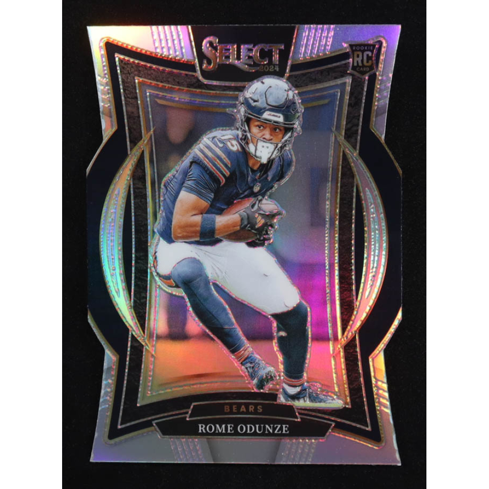 Rome Odunze 2024 Select Prizm Silver Die Cut #3 RC at PristineAuction.com