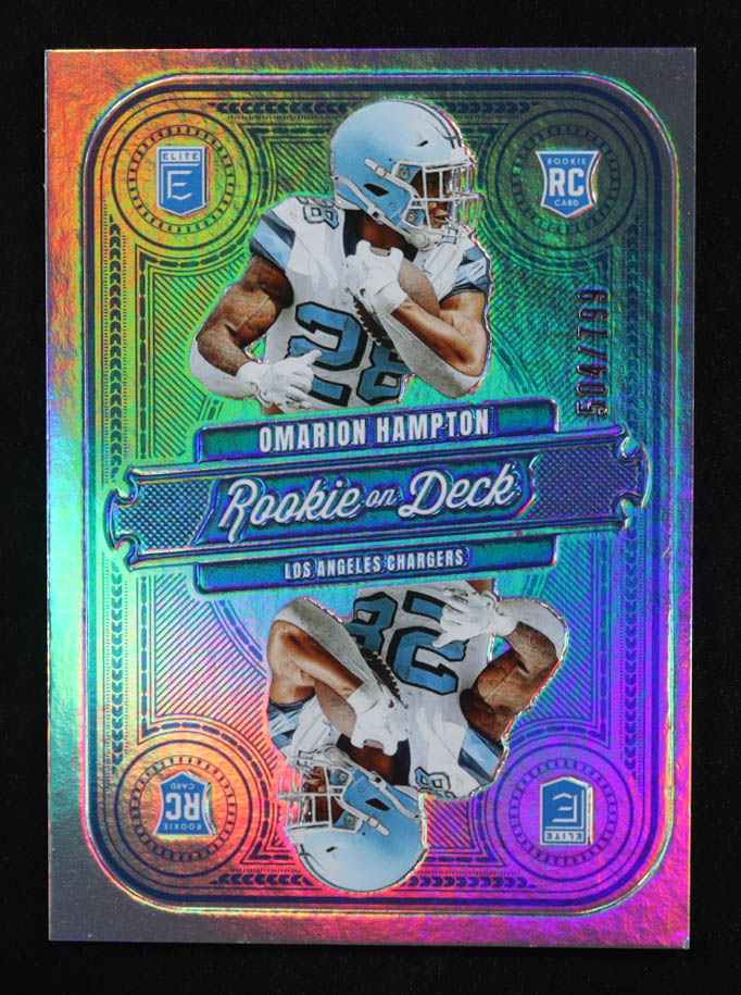 Omarion Hampton 2025 Elite Rookie on Deck #2 #504/799 RC at PristineAuction.com Omarion Hampton 2025 Elite Rookie on Deck #2 #504/799 RC at PristineAuction.com