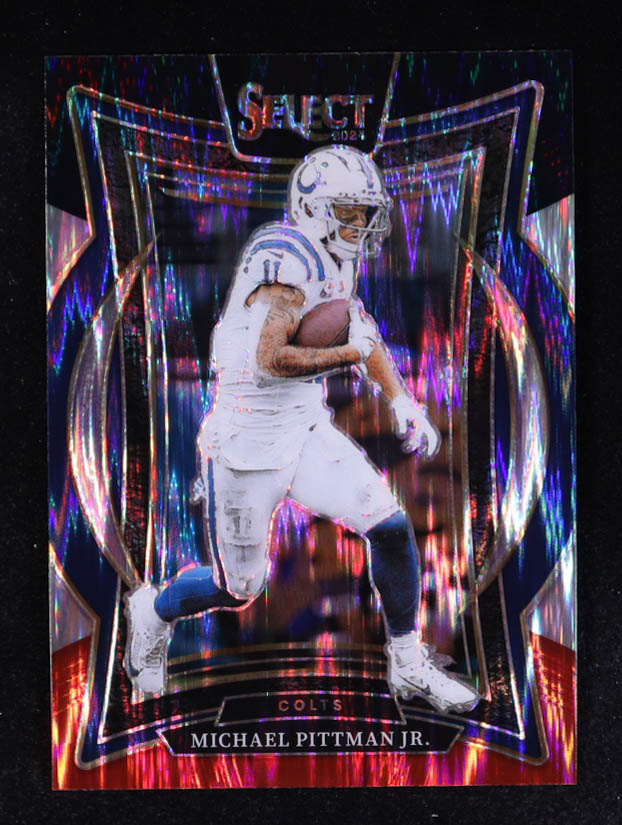 Michael Pittman Jr. 2024 Select Prizm Black and Red Shock #83 at PristineAuction.com Michael Pittman Jr. 2024 Select Prizm Black and Red Shock #83 at PristineAuction.com