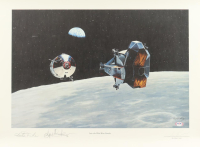 Duke Charles & Eugene Kranz Signed Jay Ashurst "Into the Wild Blue Yonder" Lithograph (PSA) at PristineAuction.com