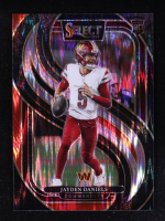 Jayden Daniels 2024 Select Prizm Black and Red Shock #112 RC at PristineAuction.com