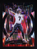 CJ Stroud 2024 Select Prizm Black and Red Shock #42 at PristineAuction.com