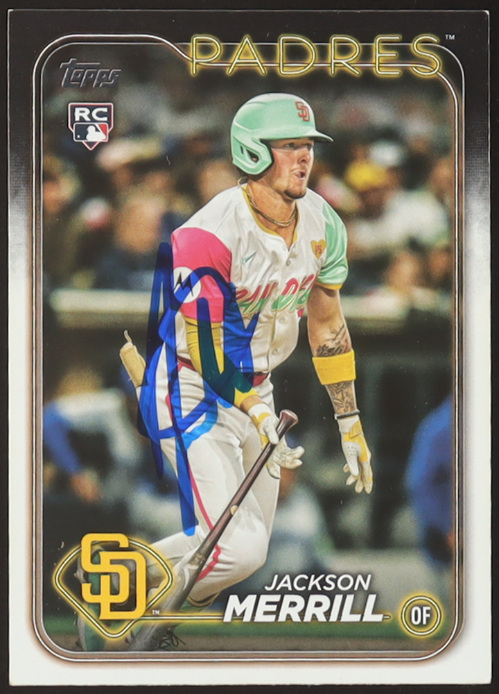 Jackson Merrill Signed 2024 Topps Chrome Update #US210 RC (JSA) at PristineAuction.com Jackson Merrill Signed 2024 Topps Chrome Update #US210 RC (JSA) at PristineAuction.com