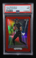 Lamar Jackson 2024 Panini Prizm Deca Prizms Red #20 #193/199 (PSA 9) at PristineAuction.com
