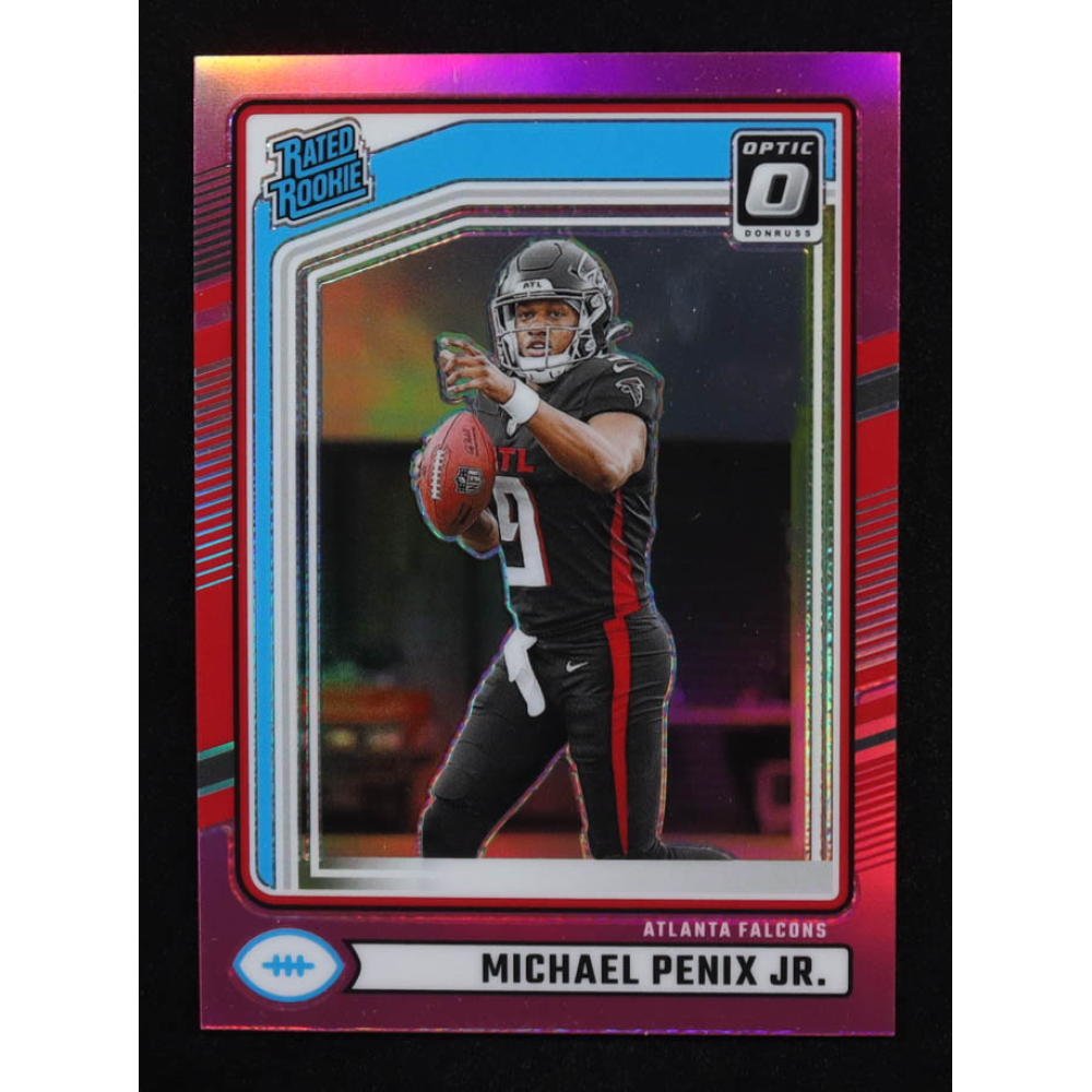 Michael Penix Jr. 2024 Donruss Optic Rated Rookies Preview Pink #308 RC at PristineAuction.com