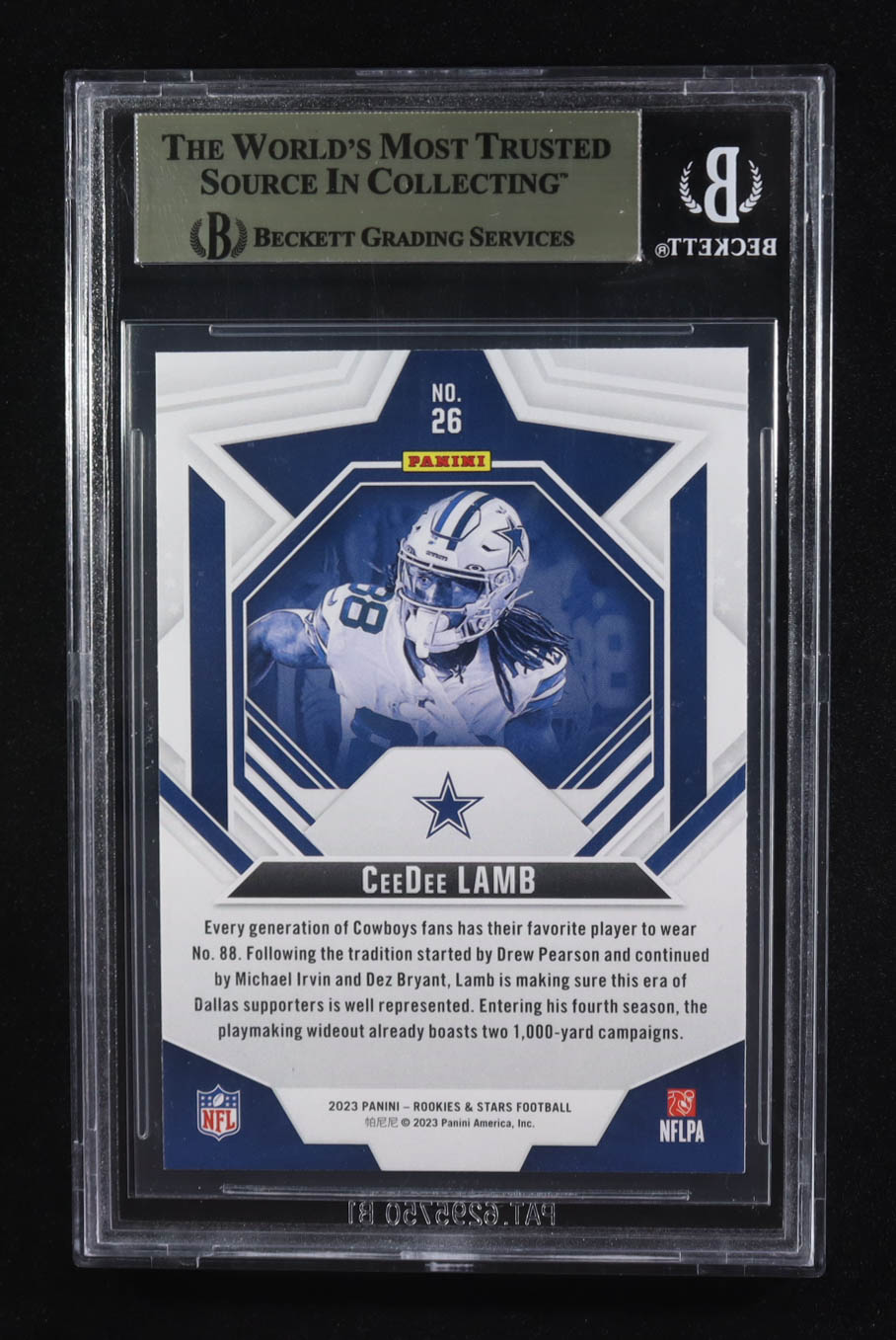 CeeDee Lamb 2023 Rookies and Stars #26 (BGS 9.5) at PristineAuction.com CeeDee Lamb 2023 Rookies and Stars #26 (BGS 9.5) at PristineAuction.com