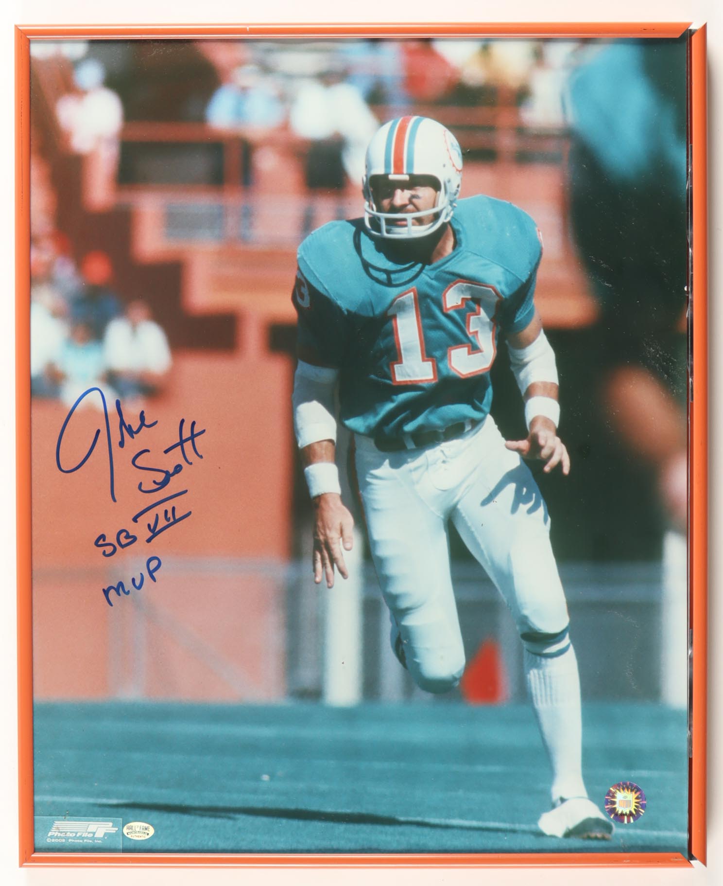 Jake Scott Signed Custom Framed Photo Display Inscribed "SB VII MVP" (JSA) at PristineAuction.com Jake Scott Signed Custom Framed Photo Display Inscribed "SB VII MVP" (JSA) at PristineAuction.com