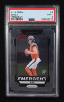 Bo Nix 2024 Panini Prizm Emergent #3 RC (PSA 9) at PristineAuction.com
