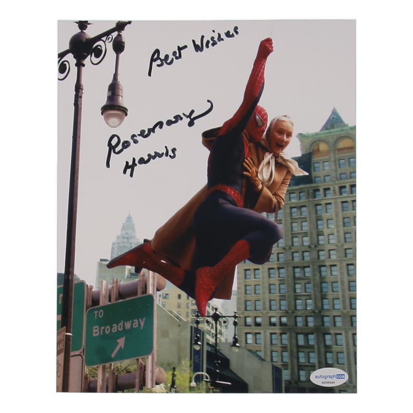 Rosemary Harris Signed "Spider-Man" 8x10 Photo Inscribed "Best Wishes" (ACOA) at PristineAuction.com Rosemary Harris Signed "Spider-Man" 8x10 Photo Inscribed "Best Wishes" (ACOA) at PristineAuction.com