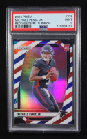 Michael Penix Jr. 2024 Panini Prizm Prizms Red White and Blue #378 RC (PSA 9) at PristineAuction.com