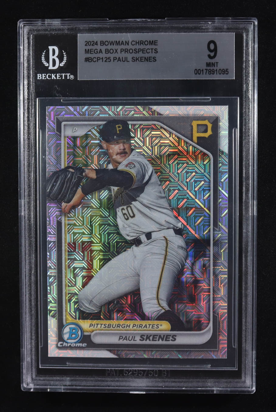 Paul Skenes 2024 Bowman Chrome Mega Box Prospects #BCP125 RC (BGS 9) at PristineAuction.com Paul Skenes 2024 Bowman Chrome Mega Box Prospects #BCP125 RC (BGS 9) at PristineAuction.com