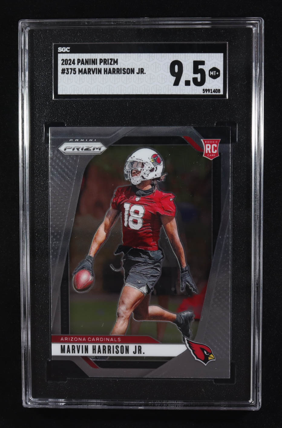 Marvin Harrison Jr. 2024 Panini Prizm #375 RC (SGC 9.5) at PristineAuction.com Marvin Harrison Jr. 2024 Panini Prizm #375 RC (SGC 9.5) at PristineAuction.com