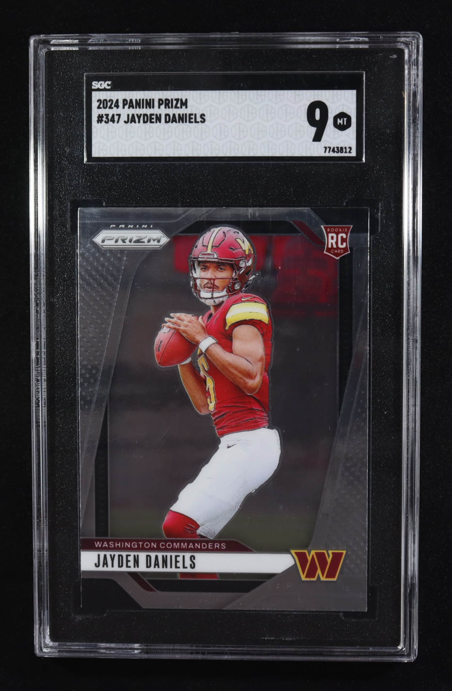 Jayden Daniels 2024 Prizm #347 RC (SGC 9) at PristineAuction.com Jayden Daniels 2024 Prizm #347 RC (SGC 9) at PristineAuction.com