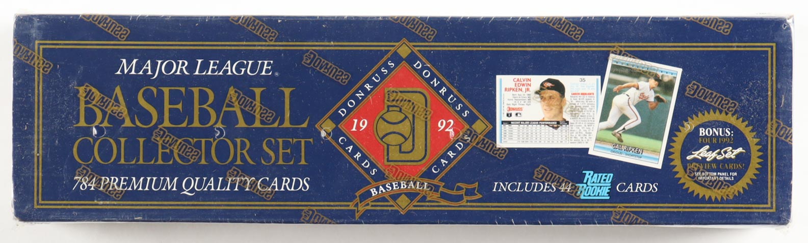 1992 Donruss Baseball Complete Factory Set of (784) Cards with Barry Bonds #243, Nolan Ryan #707, Cal Ripken #35, Ken Griffey Jr. #165 at PristineAuction.com 1992 Donruss Baseball Complete Factory Set of (784) Cards with Barry Bonds #243, Nolan Ryan #707, Cal Ripken #35, Ken Griffey Jr. #165 at PristineAuction.com