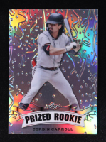 Corbin Carroll 2023 Leaf Metal Special Release Prized Rookie Silver Foil Proofs #PR17 RC #23/25 at PristineAuction.com