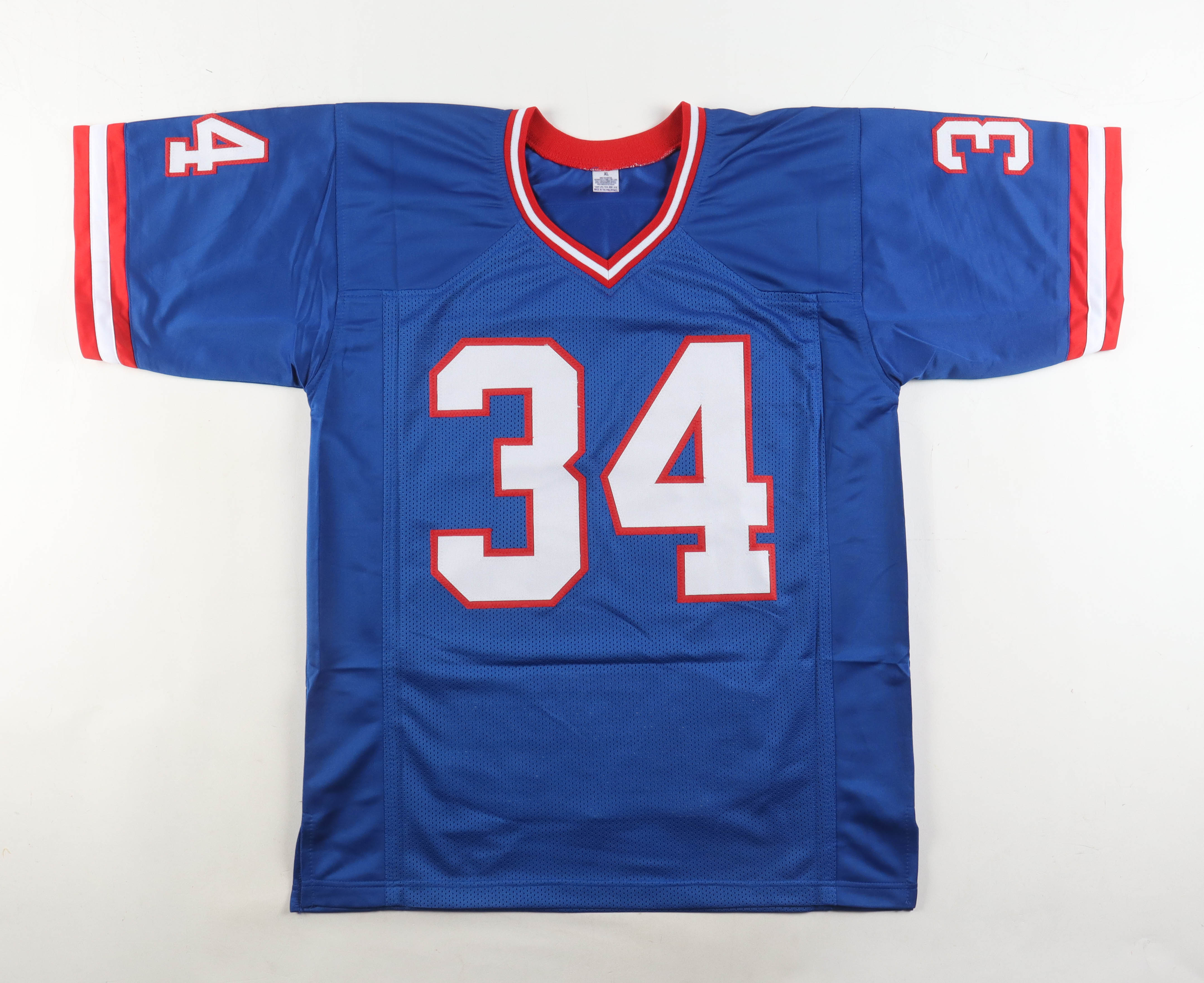 Thurman Thomas Signed Career Highlight Stat Jersey (Beckett) at PristineAuction.com Thurman Thomas Signed Career Highlight Stat Jersey (Beckett) at PristineAuction.com