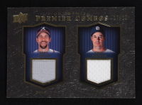 John Smoltz / Greg Maddux 2008 Upper Deck Premier Combos Memorablia Gold #SM #17/25 at PristineAuction.com
