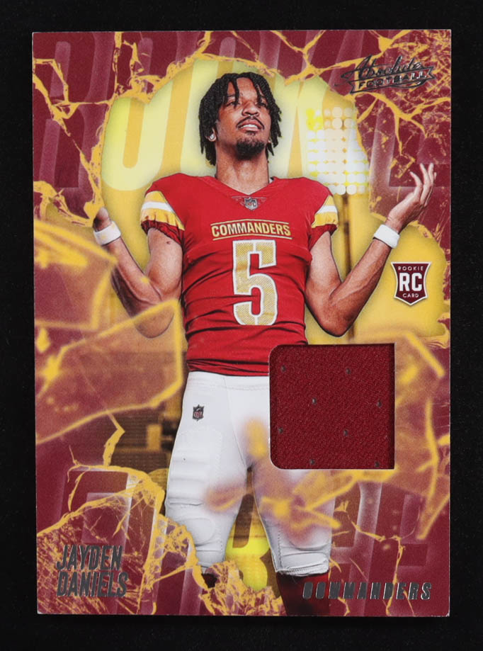 Jayden Daniels 2024 Absolute Absolute Rookie Materials #2 RC at PristineAuction.com Jayden Daniels 2024 Absolute Absolute Rookie Materials #2 RC at PristineAuction.com