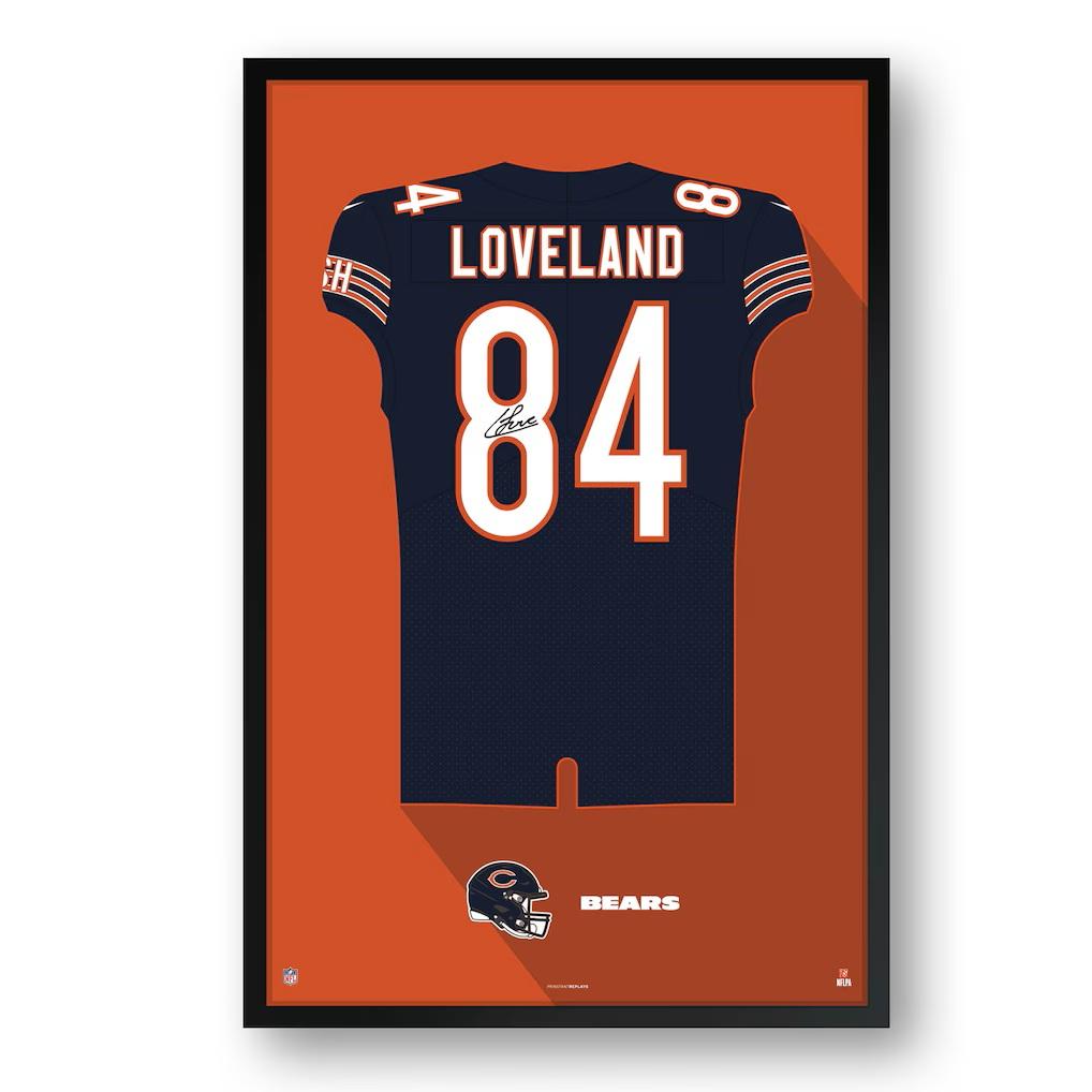 Coltson Loveland Bears Custom Framed Jersey Art Print at PristineAuction.com Coltson Loveland Bears Custom Framed Jersey Art Print at PristineAuction.com