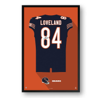 Coltson Loveland Bears Custom Framed Jersey Art Print at PristineAuction.com