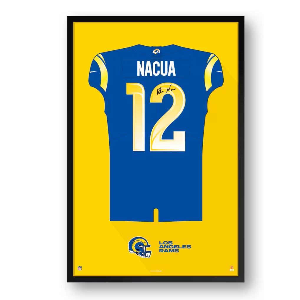 Davante Adams Rams Custom Framed Jersey Art Print at PristineAuction.com Davante Adams Rams Custom Framed Jersey Art Print at PristineAuction.com