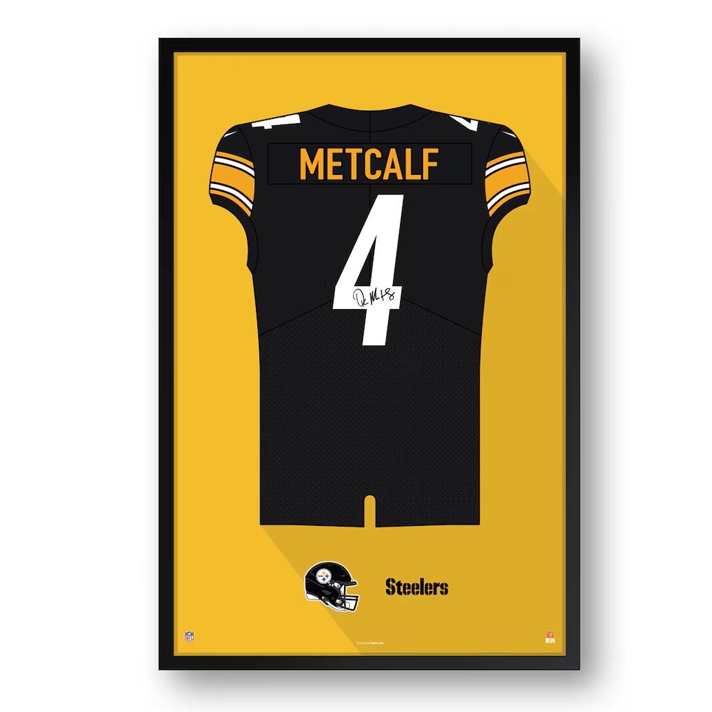D.K. Metcalf Steelers Custom Framed Jersey Art Print at PristineAuction.com D.K. Metcalf Steelers Custom Framed Jersey Art Print at PristineAuction.com