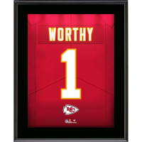 Xavier Worthy Chiefs Jersey Number Plaque at PristineAuction.com