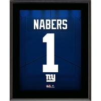 Malik Nabers Giants Jersey Number Plaque at PristineAuction.com