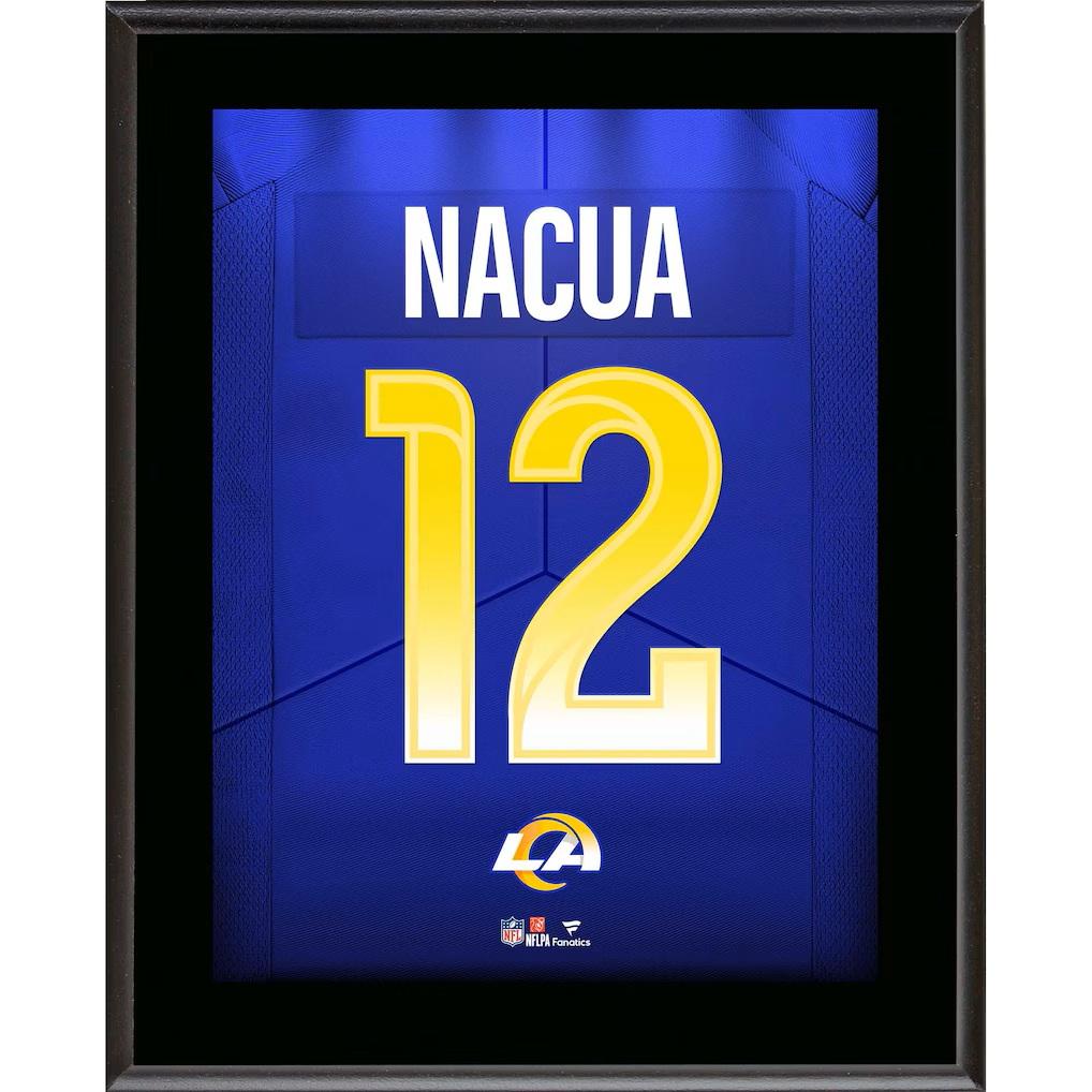 Puka Nacua Rams Jersey Number Plaque at PristineAuction.com Puka Nacua Rams Jersey Number Plaque at PristineAuction.com