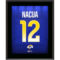 Puka Nacua Rams Jersey Number Plaque at PristineAuction.com