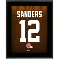 Shaduer Sanders Browns Jersey Number Plaque at PristineAuction.com