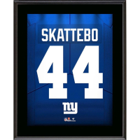 Cam Skattebo Giants Jersey Number Plaque at PristineAuction.com