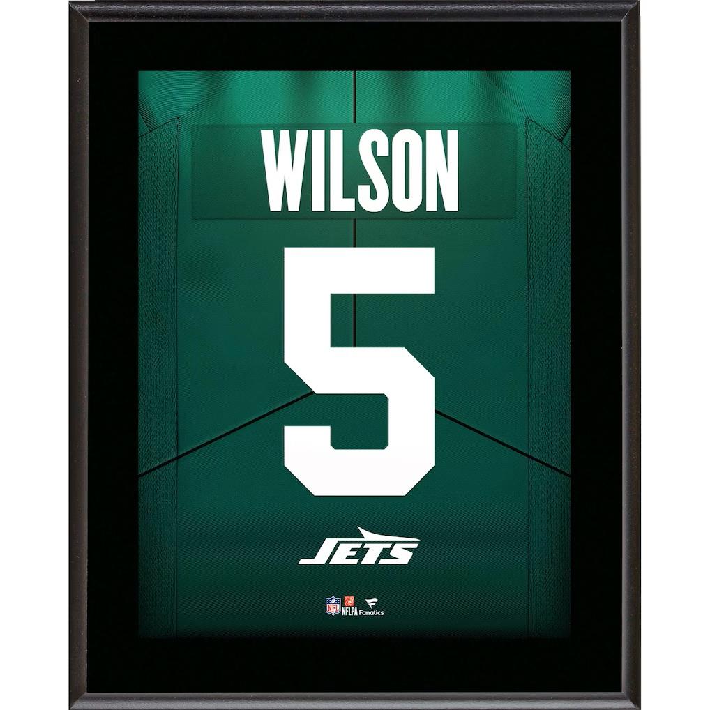 Garrett Wilson Jets Jersey Number Plaque at PristineAuction.com Garrett Wilson Jets Jersey Number Plaque at PristineAuction.com