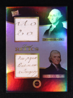 George Washington / Thomas Jefferson 2024 Keepsake 1700s Edition Dual Relics Silver #277 at PristineAuction.com