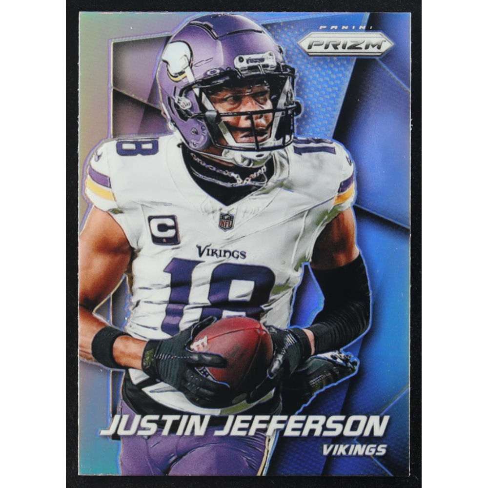 Justin Jefferson 2024 Panini Prizm Flashback Silver #7 at PristineAuction.com