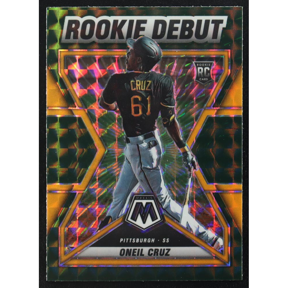 Oneil Cruz 2022 Mosaic Mosaic Green RD #5 RC at PristineAuction.com