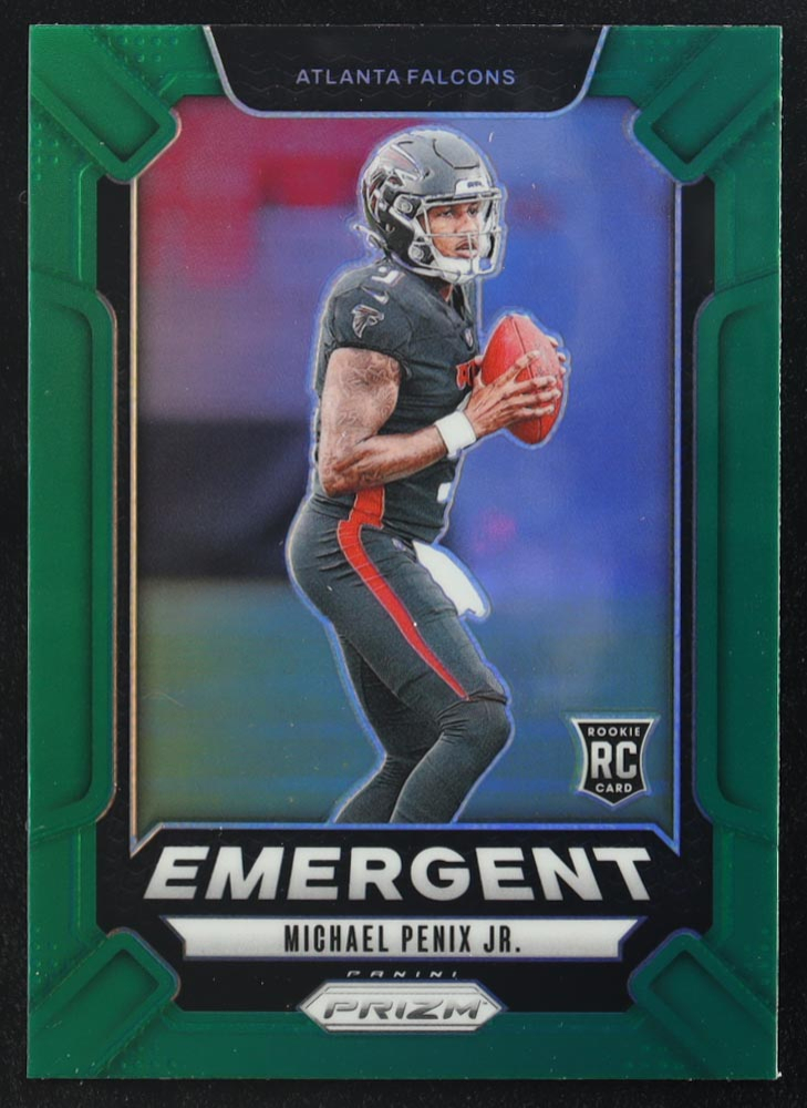 Michael Penix Jr. 2024 Panini Prizm Emergent Green #20 RC