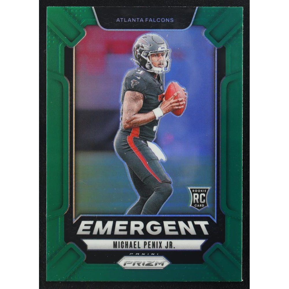 Michael Penix Jr. 2024 Panini Prizm Emergent Green #20 RC at PristineAuction.com