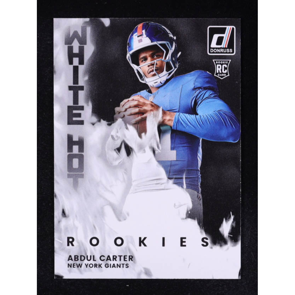 Abdul Carter 2025 Donruss White Hot Rookies #4 RC at PristineAuction.com