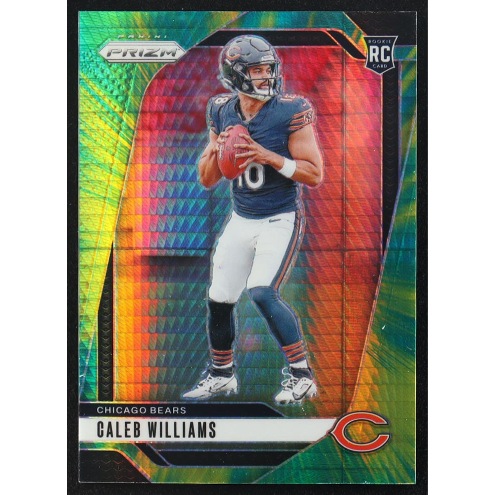 Caleb Williams 2024 Panini Prizm Prizms Hyper #301 RC #161/180 at PristineAuction.com